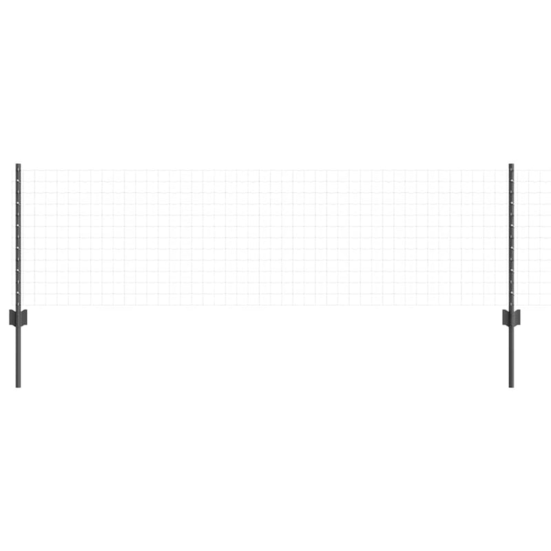 Load image into Gallery viewer, Vidaxl afrasteringspaal 11 pcs grijs 60 cm staal

