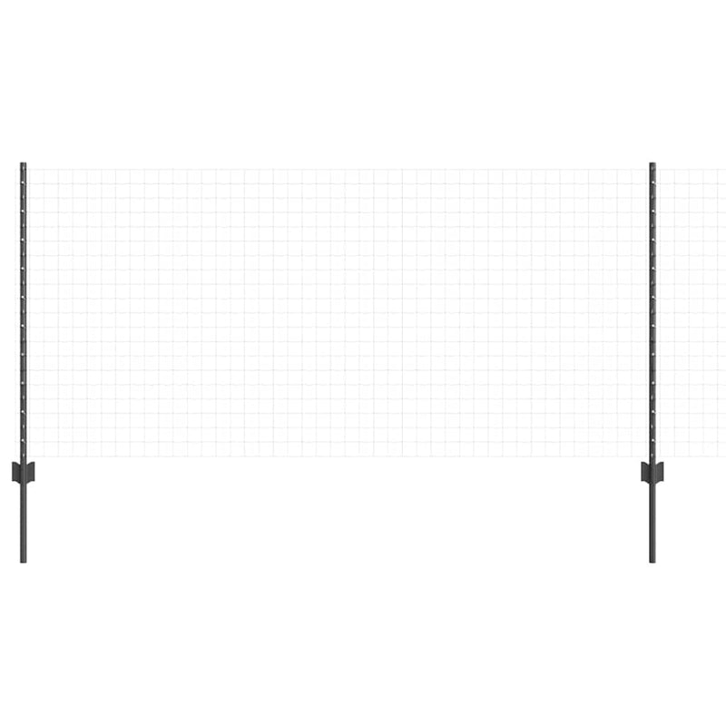 Load image into Gallery viewer, Vidaxl afrasteringspaal 5 pcs grijs 100 cm staal
