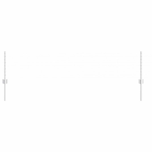 Vidaxl afrasteringspaal 5 pcs zilver 40 cm staal