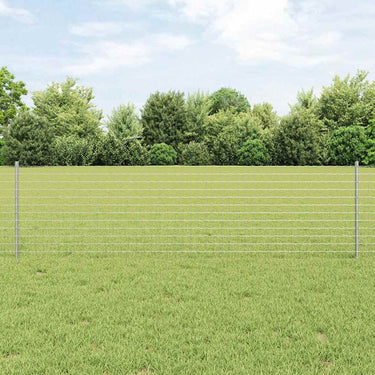 Vidaxl afrasteringspaal 5 pcs zilver 60 cm staal
