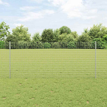 Vidaxl afrasteringspaal 5 pcs zilver 100 cm staal