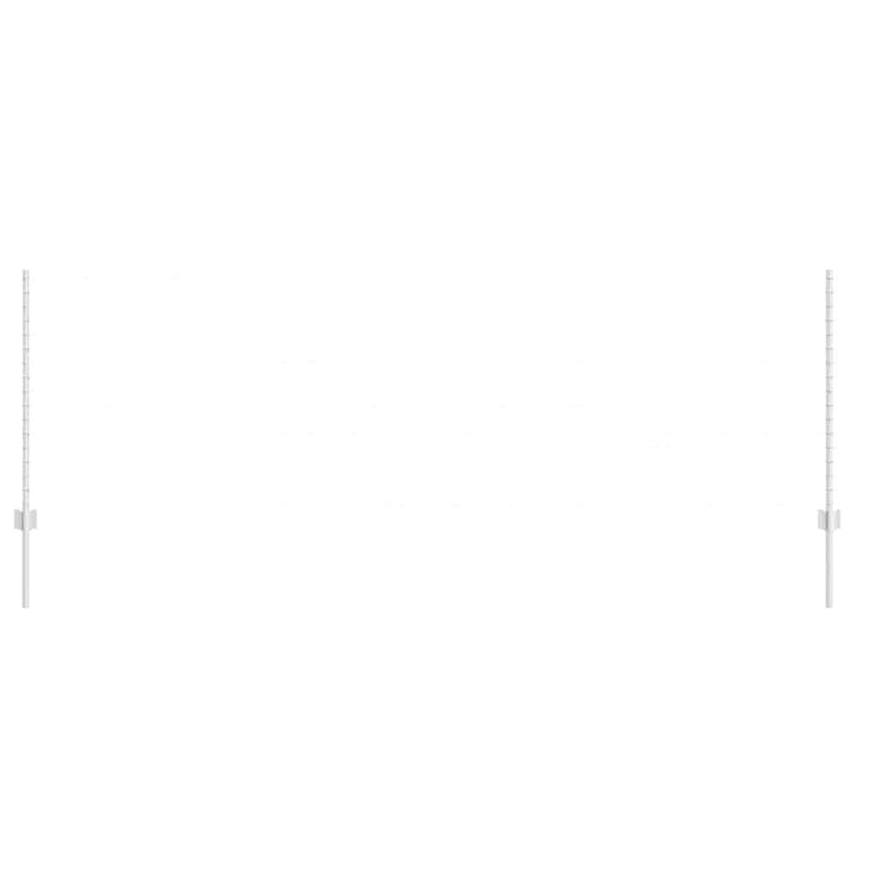 Load image into Gallery viewer, Vidaxl afrasteringspaal 11 pcs zilver 100 cm staal
