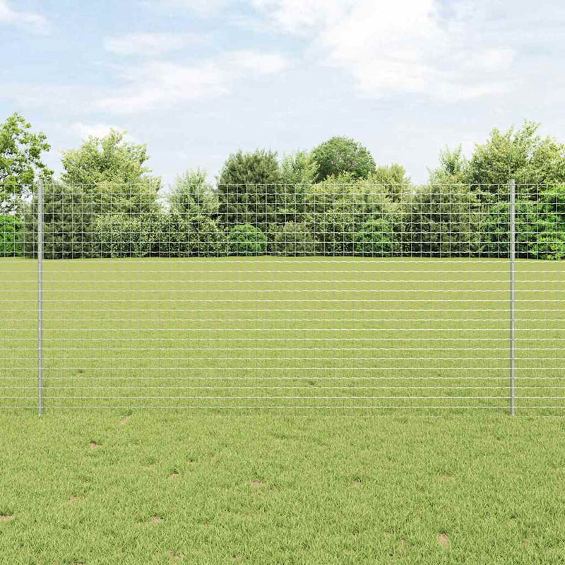 Load image into Gallery viewer, Vidaxl afrasteringspaal 5 pcs zilver 120 cm staal
