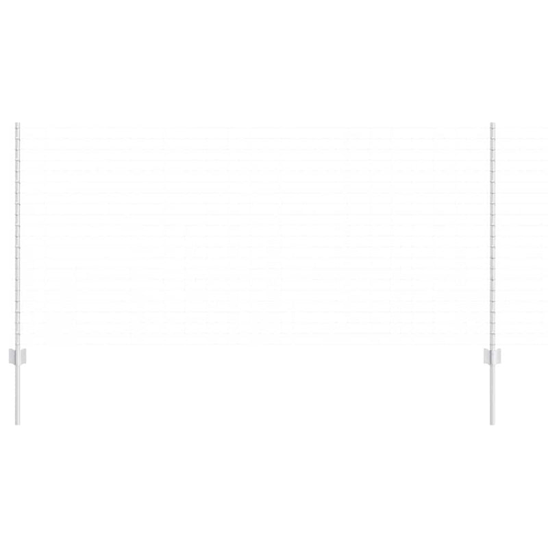 Load image into Gallery viewer, Vidaxl afrasteringspaal 5 pcs zilver 120 cm staal
