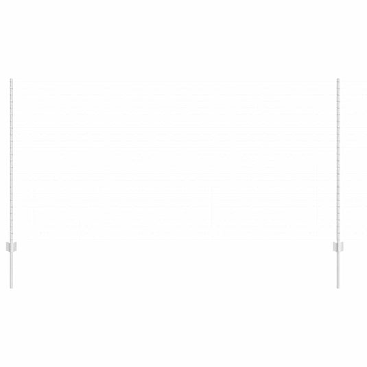 Vidaxl afrasteringspaal 11 pcs zilver 140 cm staal