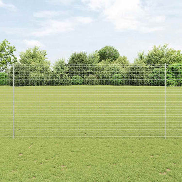 Vidaxl afrasteringspaal 5 pcs zilver 160 cm staal