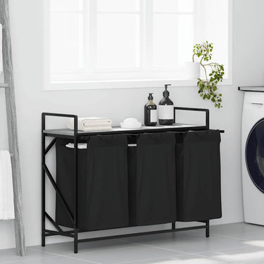 Vidaxl wasmand 3 vakken met plank grijs sonoma eiken