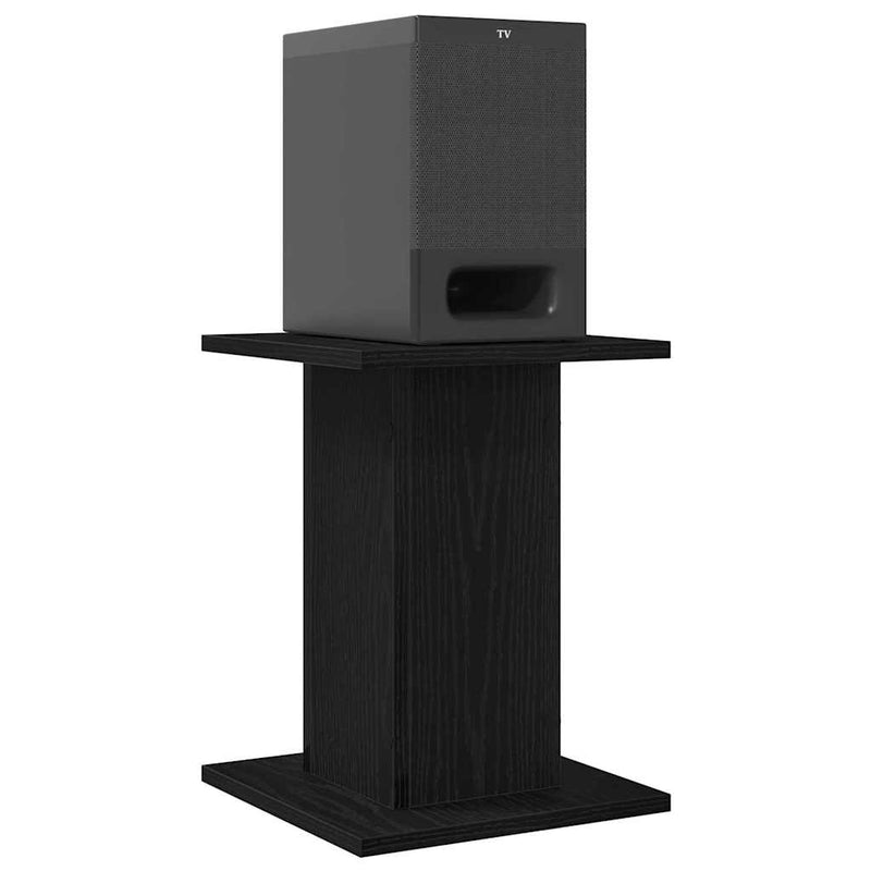 Load image into Gallery viewer, Vidaxl luidspreker standaards 2 pcs zwart eiken 30 x 30 x 40 cm
