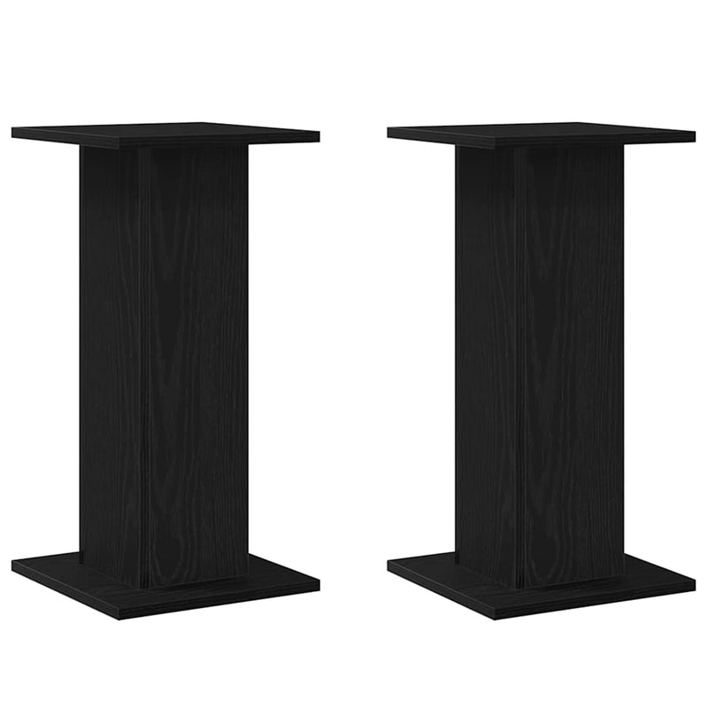 Load image into Gallery viewer, Vidaxl luidspreker standaards 2 pcs zwart eiken 30 x 30 x 60 cm

