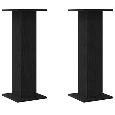 Vidaxl luidspreker standaards 2 pcs zwart eiken 30 x 30 x 80 cm