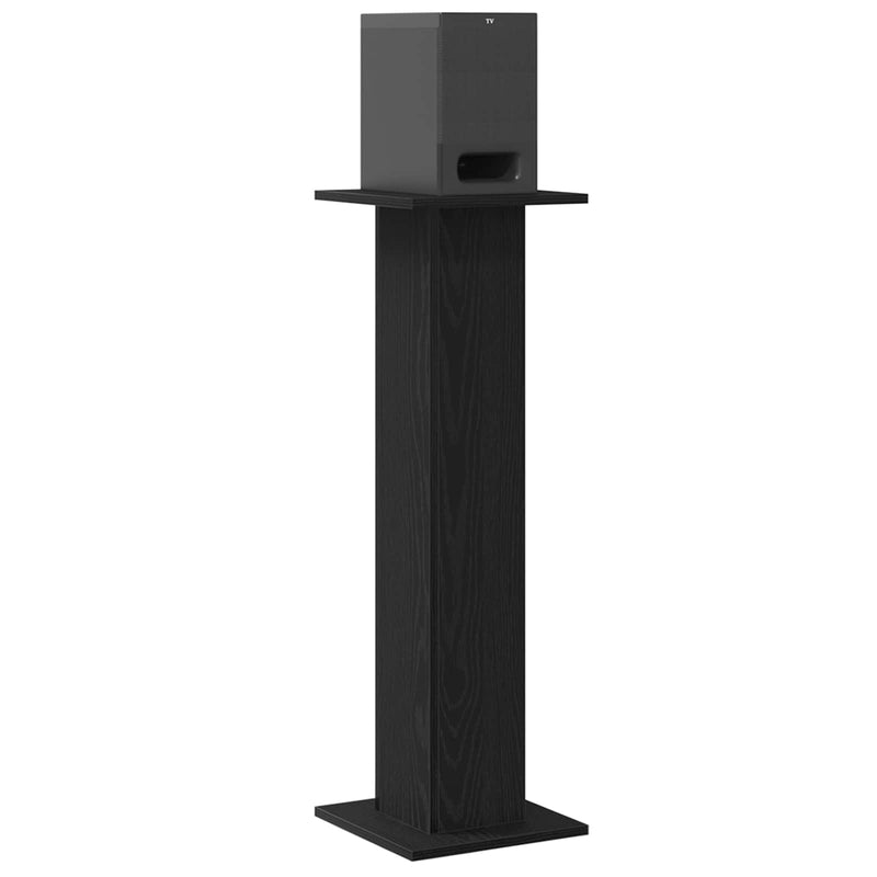 Load image into Gallery viewer, Vidaxl luidspreker standaards 2 pcs zwart eiken 30 x 30 x 95 cm
