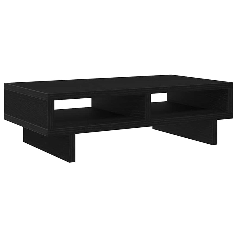 Load image into Gallery viewer, Vidaxl monitorstandaard zwart eiken 50x27x15 cm bewerkt hout
