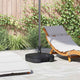Vidaxl parasolvoet zwart 45 x 45 x 29,5 cm hoogwaardig polyethyleen