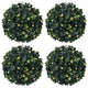 Vidaxl kunstbuxusballen met led-verlichting 4 st 12 cm groen