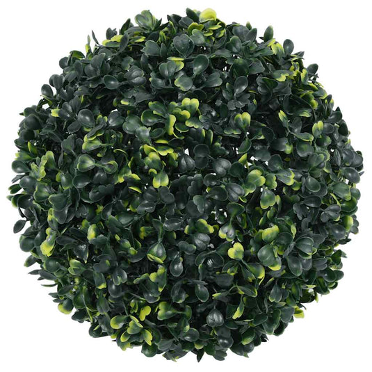 Vidaxl kunstbuxusballen met led-verlichting 2 st 45 cm groen