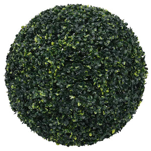 Vidaxl kunstbuxusballen met led-verlichting 2 st 52 cm groen