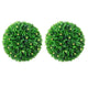 Vidaxl kunstbuxusballen met led-verlichting 2 st 47 cm groen
