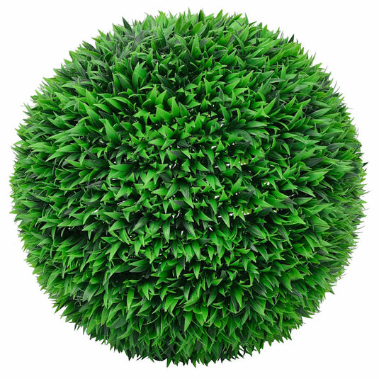 Vidaxl kunstbuxusballen met led-verlichting 2 st 55 cm groen
