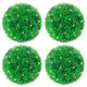 Vidaxl kunstbuxusballen met led-verlichting 4 st 12 cm groen