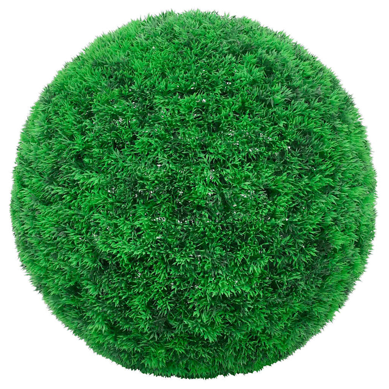 Load image into Gallery viewer, Vidaxl kunstbuxusballen met led-verlichting 2 st 27 cm groen
