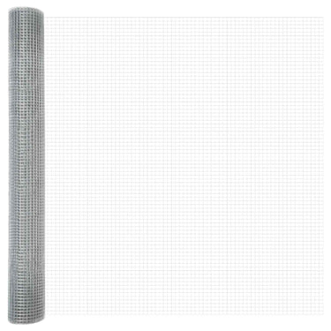 Vidaxl gelaste draadhek zilver 1.4 x 10 m