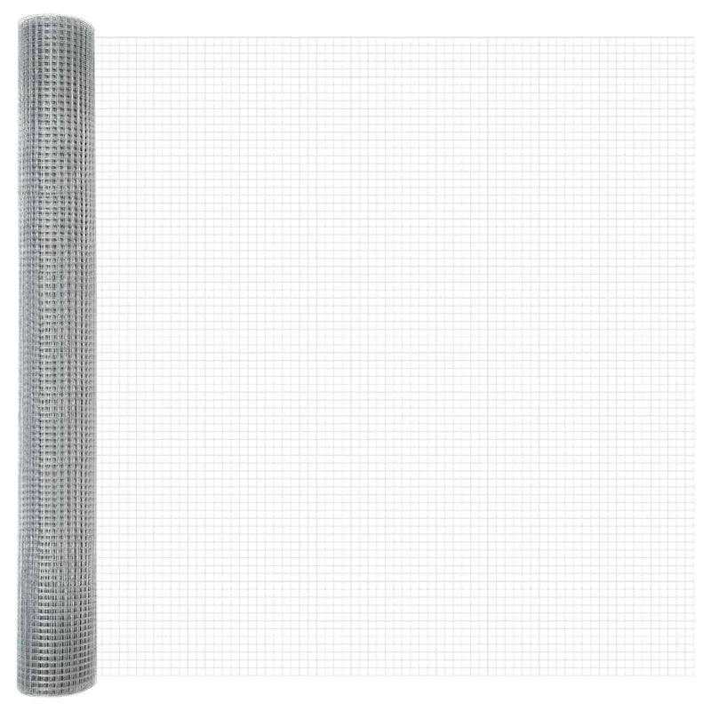 Load image into Gallery viewer, Vidaxl gelaste draadhek zilver 1.4 x 25 m
