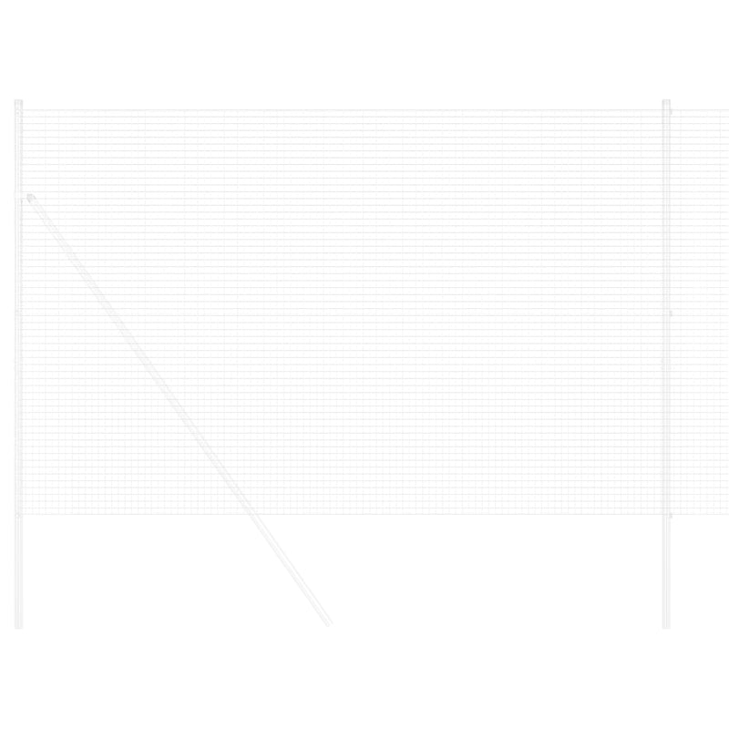 Load image into Gallery viewer, Vidaxl gelaste draadhek zilver 1.6 x 25 m
