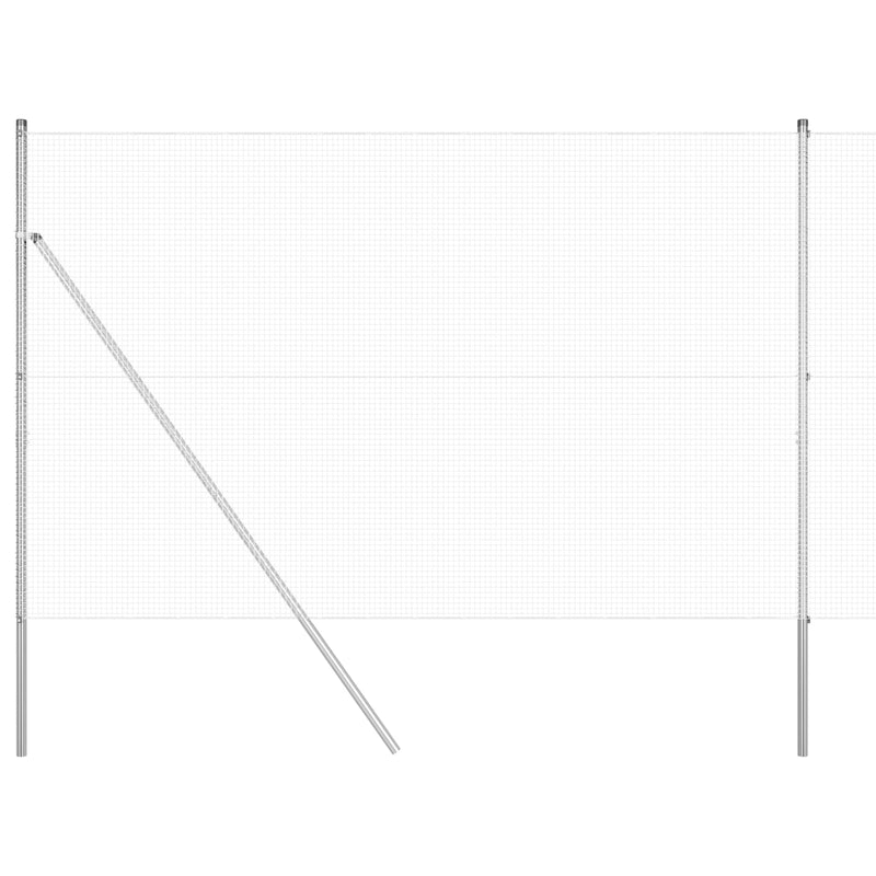 Load image into Gallery viewer, Vidaxl gelaste draadhek zilver 1.5 x 50 m
