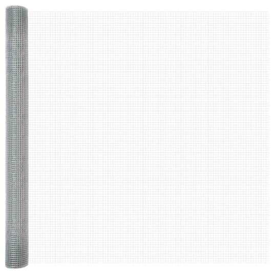 Vidaxl gelaste draadhek zilver 1.6 x 50 m