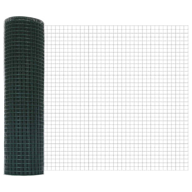 Vidaxl gelaste draadhek groen 0.6 x 10 m