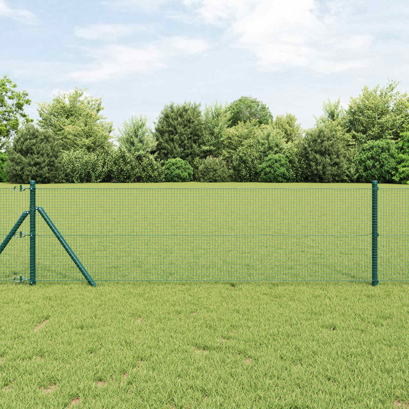 Load image into Gallery viewer, Vidaxl gelaste draadhek groen 0.8 x 25 m
