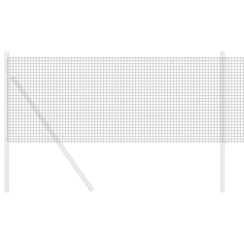Load image into Gallery viewer, Vidaxl gelaste draadhek grijs 0.6 x 10 m
