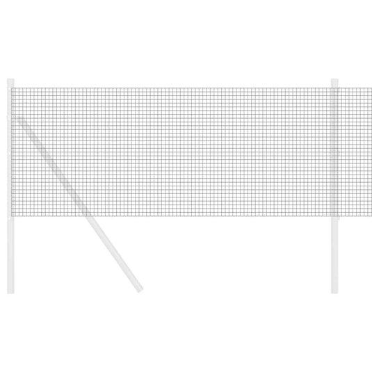 Vidaxl gelaste draadhek grijs 0.8 x 25 m