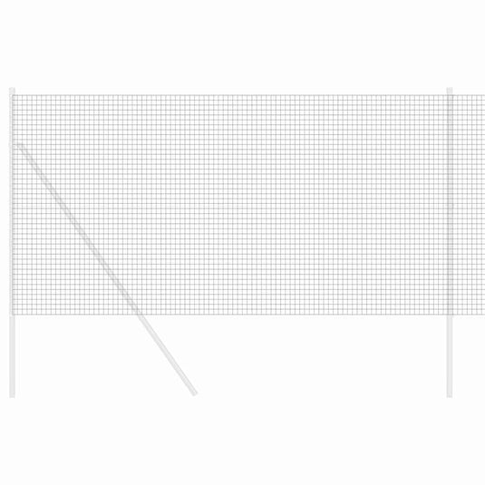 Vidaxl gelaste draadhek grijs 1 x 50 m