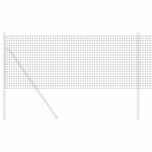 Vidaxl gelaste draadhek grijs 0.4 x 100 m