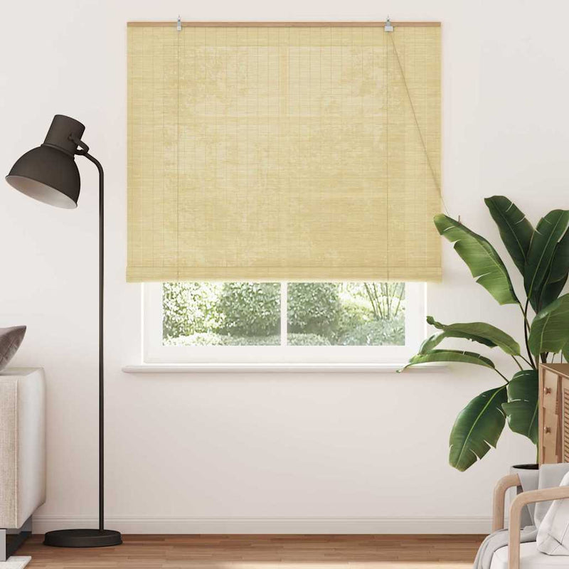 Load image into Gallery viewer, Vidaxl rolgordijn met gordijnen natuur 150 x 220 cm bamboe
