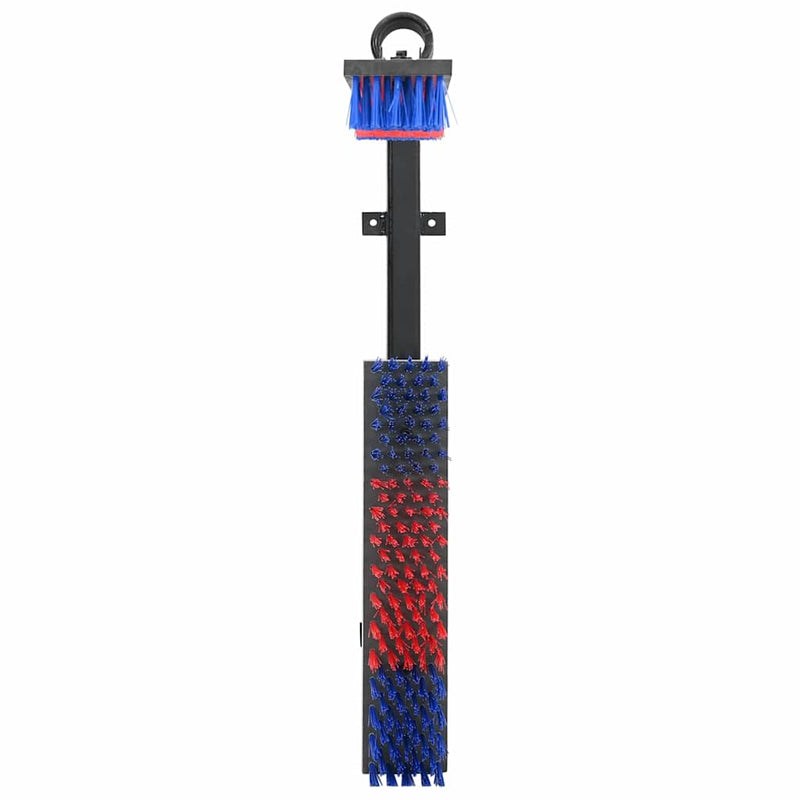 Load image into Gallery viewer, Vidaxl vee borstels verstelbaar rood en blauw 84 x 10 x 91 cm pvc
