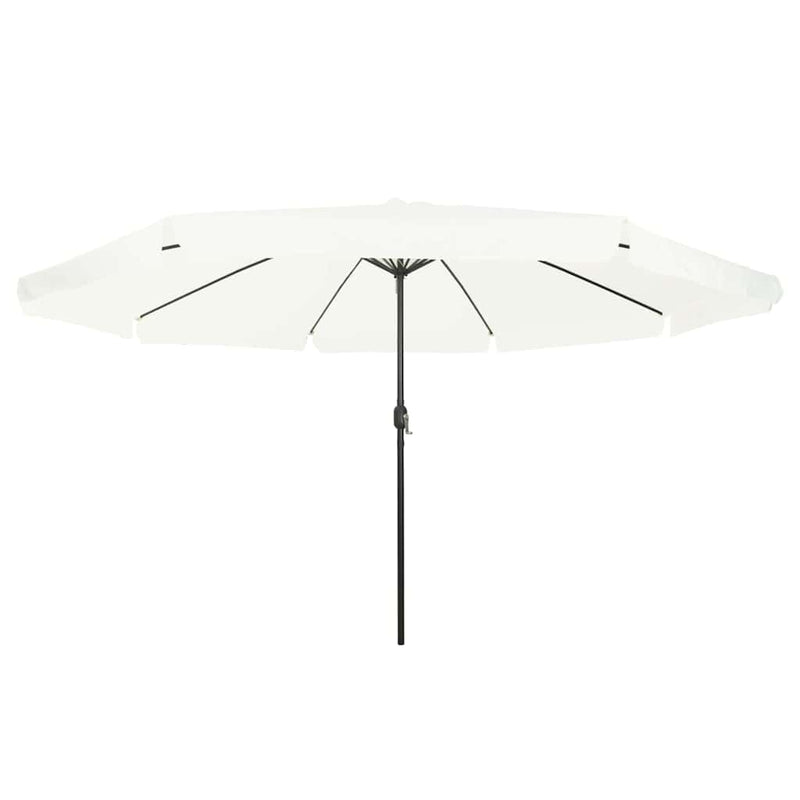 Load image into Gallery viewer, Vidaxl tuinparasol zand 395 x 395 x 245 cm polyester en staal
