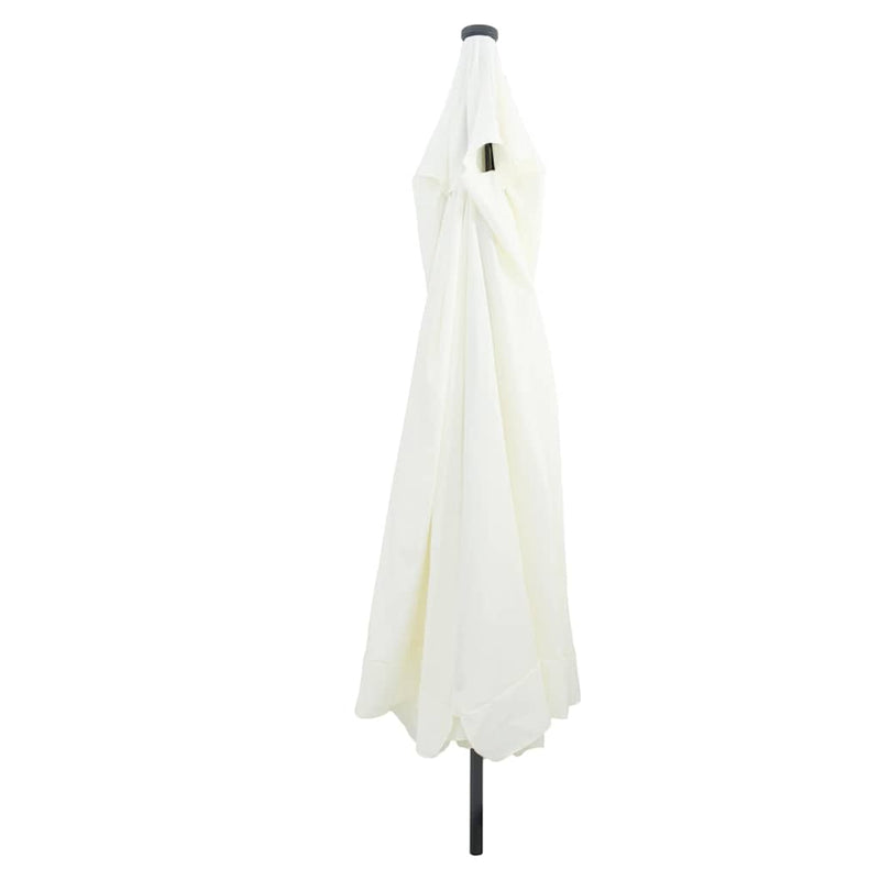 Load image into Gallery viewer, Vidaxl tuinparasol zand en antraciet 395 x 395 x 245 cm polyester
