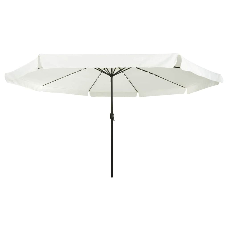 Load image into Gallery viewer, Vidaxl tuinparasol zand en antraciet 395 x 395 x 245 cm polyester
