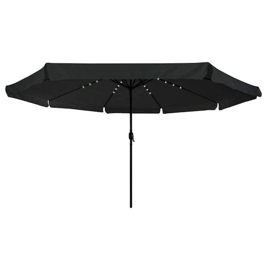 Vidaxl tuinparasol zwart 395 x 395 x 245 cm polyester
