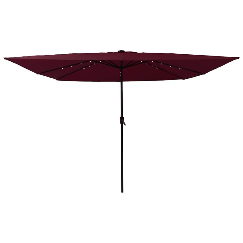 Load image into Gallery viewer, Vidaxl tuinparasol bordeaux rood 295 x 295 x 245 cm polyester en staal
