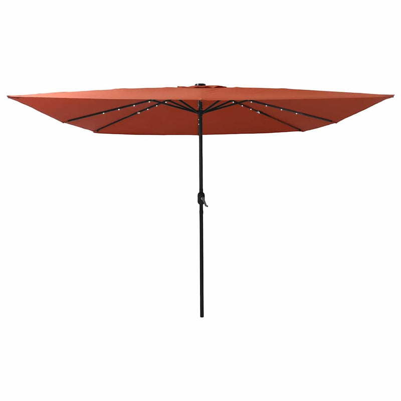 Load image into Gallery viewer, Vidaxl tuinparasol terracotta 295 x 295 x 245 cm polyester en staal
