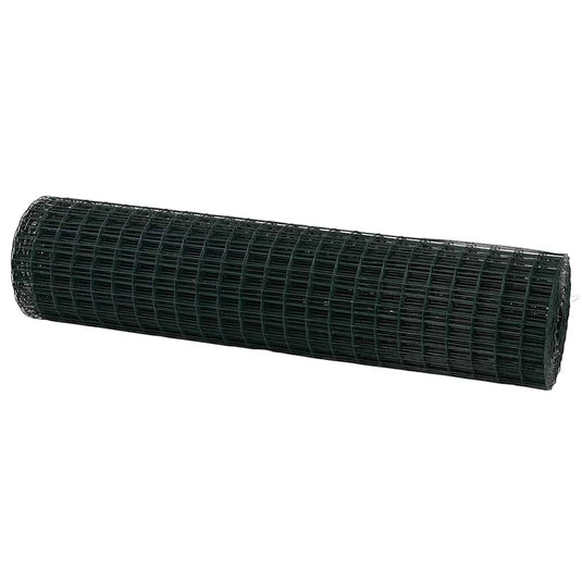 Vidaxl euro hek groen 1,2 x 10 m pvc-gecoat ijzer