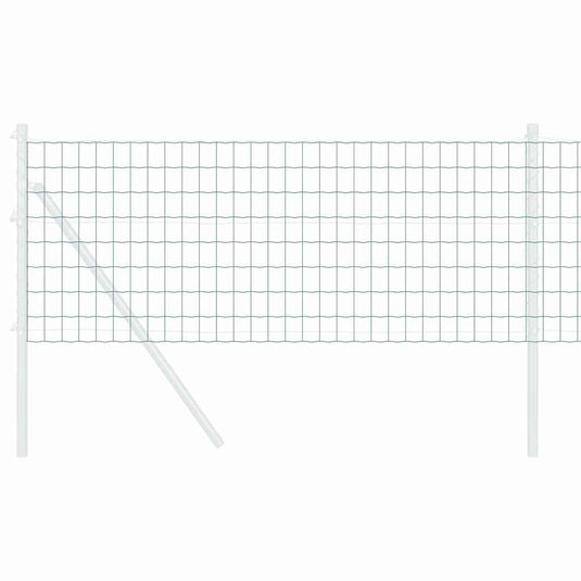 Vidaxl euro hek groen 0,6 x 10 m pvc-gecoat ijzer