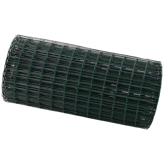 Vidaxl euro hek groen 0,4 x 10 m pvc-gecoat ijzer