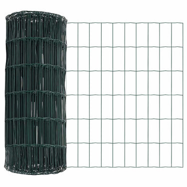 Vidaxl euro hek groen 0,4 x 25 m pvc-gecoat ijzer