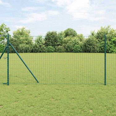 Vidaxl euro hek groen 1 x 25 m pvc-gecoat ijzer