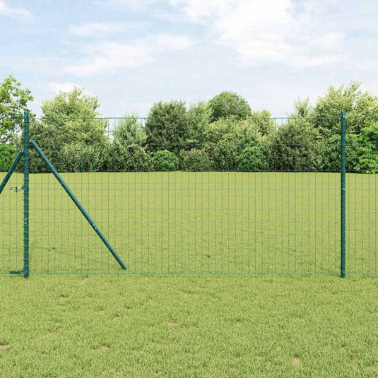Vidaxl euro hek groen 1 x 25 m pvc-gecoat ijzer
