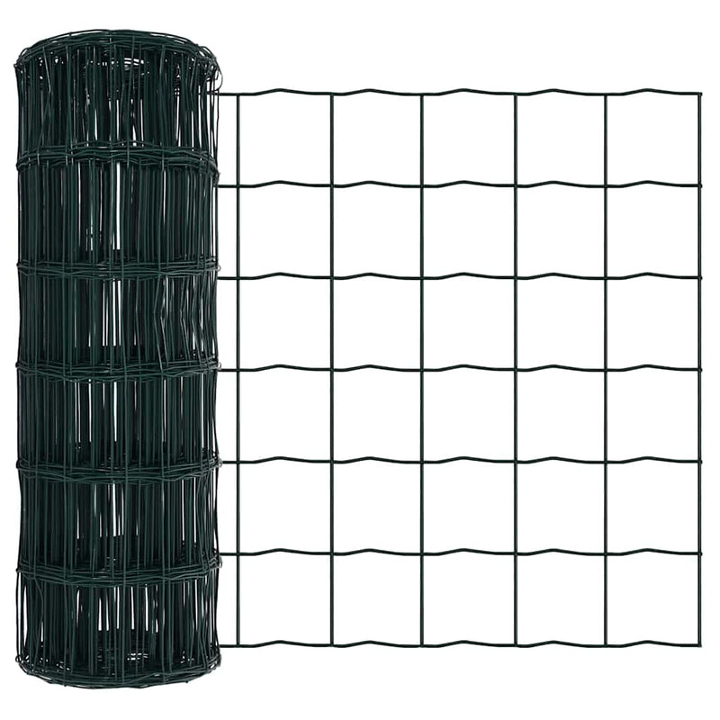 Load image into Gallery viewer, Vidaxl euro hek groen 0,6 x 25 m pvc-gecoat ijzer

